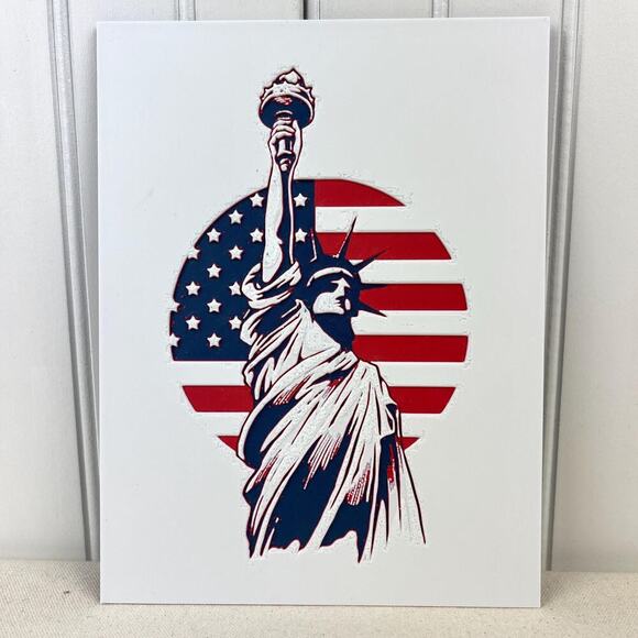 Statue of Liberty Wall Art, Lady Liberty, Patriotic Home Decor,  4th of July - Picture 1 of 9